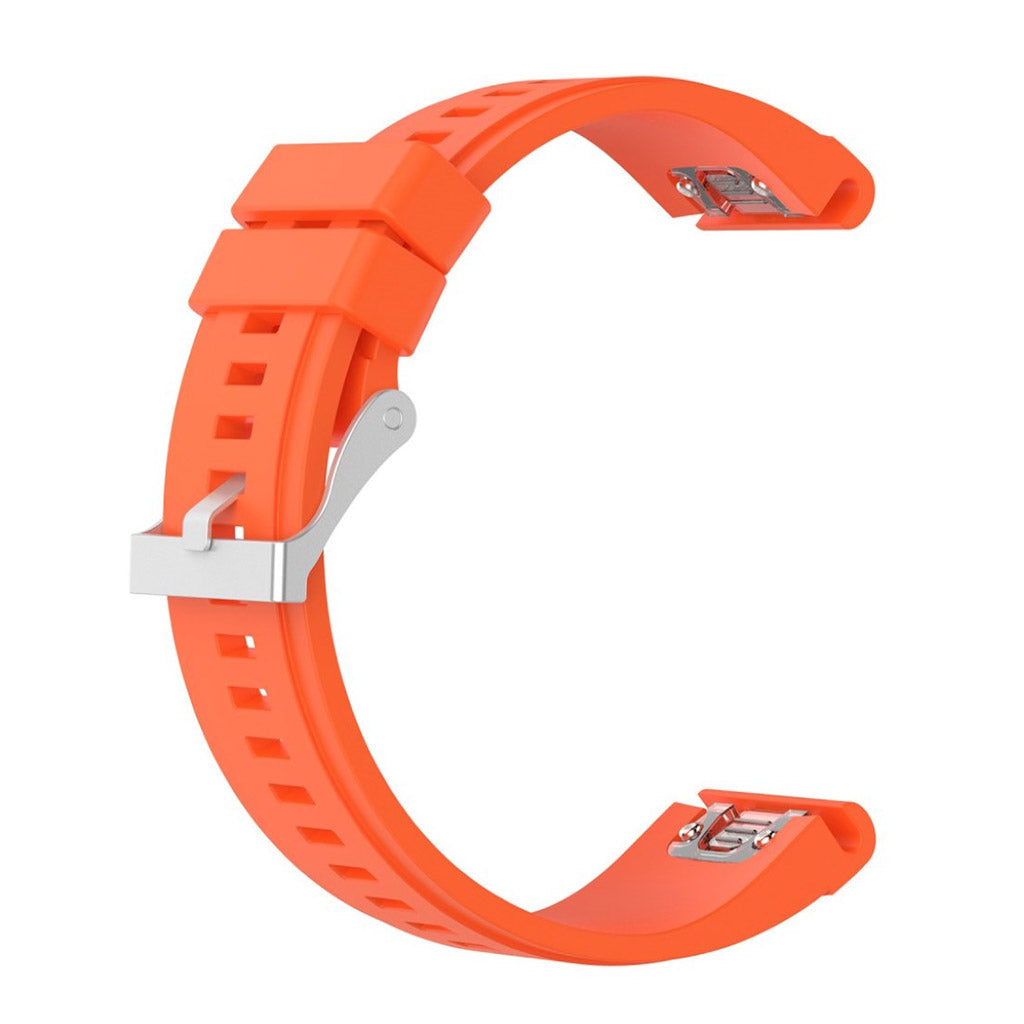 Pænt Garmin Fenix 5X / Garmin Tactix Charlie Silikone Rem - Orange#serie_10