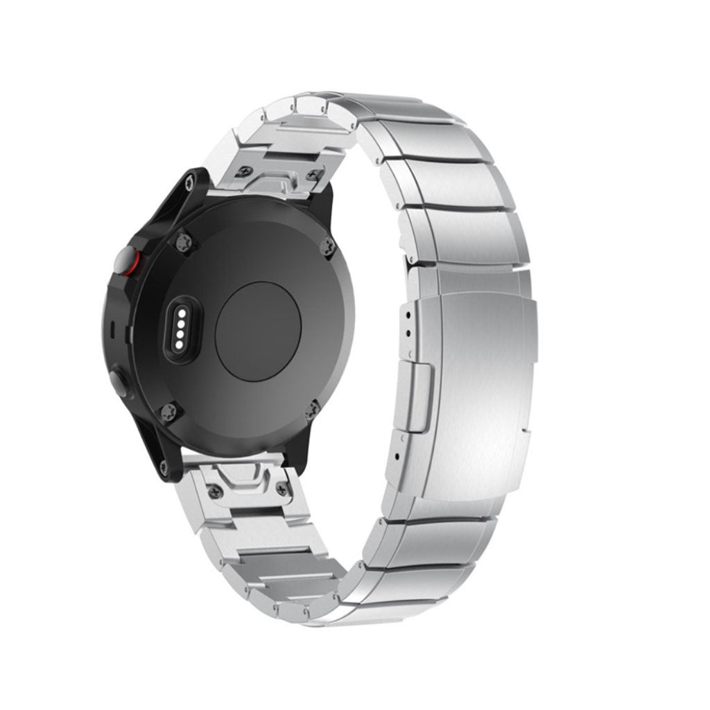 Holdbart Garmin Fenix 5X / Garmin Tactix Charlie Metal Rem - Sรธlv#serie_1