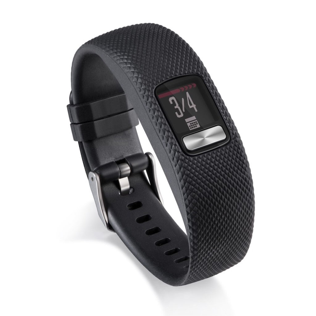 Stilfuld Garmin Vivofit 4 Silikone Rem - Sort#serie_10