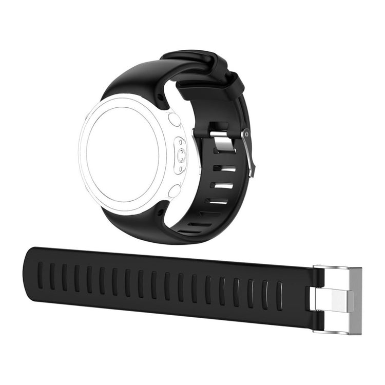 Mega hårdfør Suunto D4i Novo Silikone Rem - Sort#serie_9