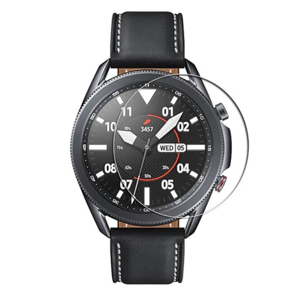 Samsung Galaxy Watch 3 (45mm) Hรฆrdet Glas Skรฆrmbeskytter - Gennemsigtig#serie_436