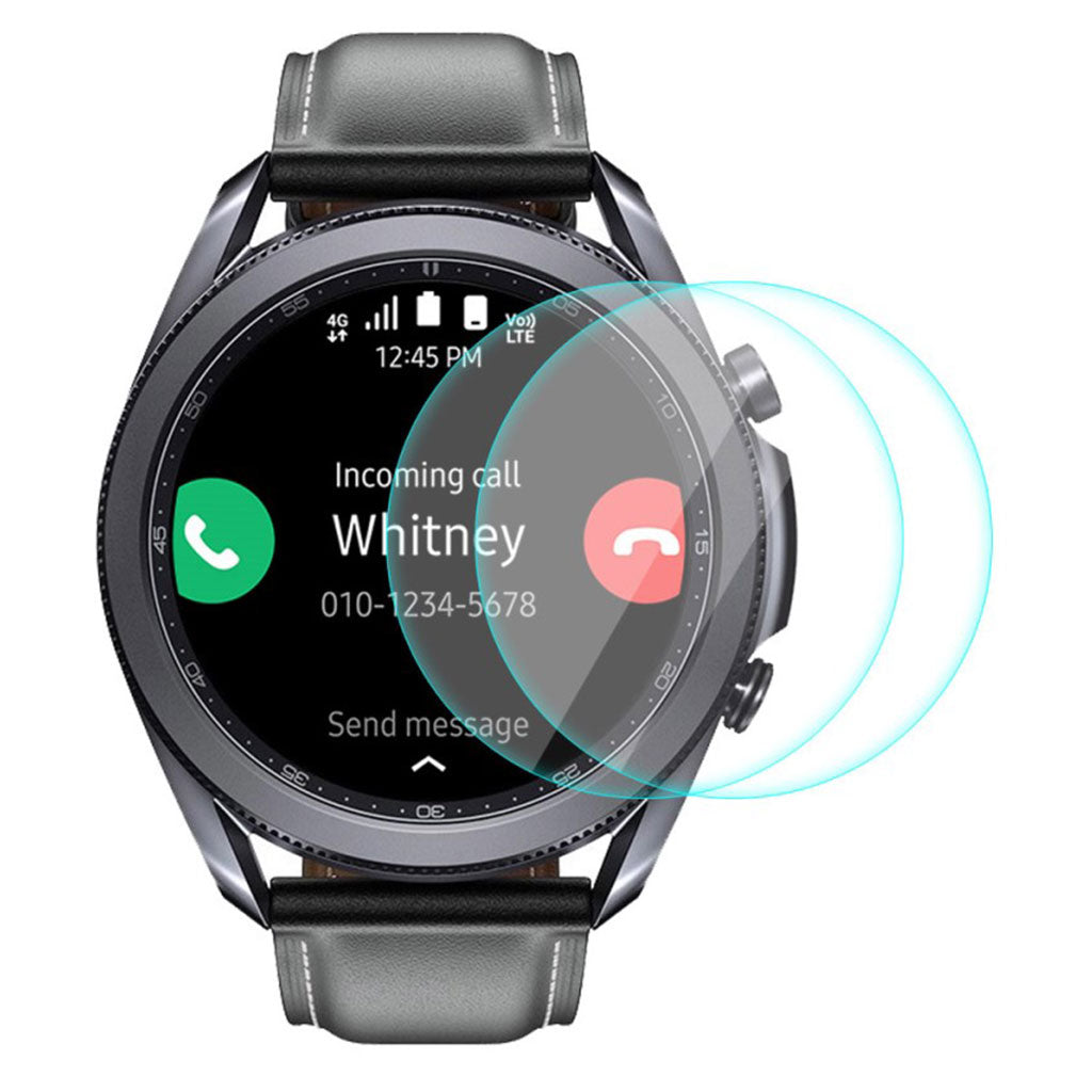 Samsung Galaxy Watch 3 (45mm) Hรฆrdet Glas Skรฆrmbeskytter - Gennemsigtig#serie_444
