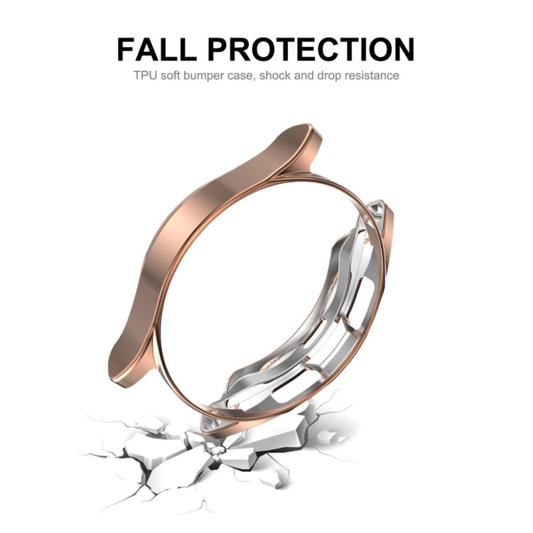 Beskyttende Samsung Galaxy Watch 4 Classic (46mm) Cover med Skærmbeskytter i Silikone og Hærdet Glas - Gennemsigtig#serie_2