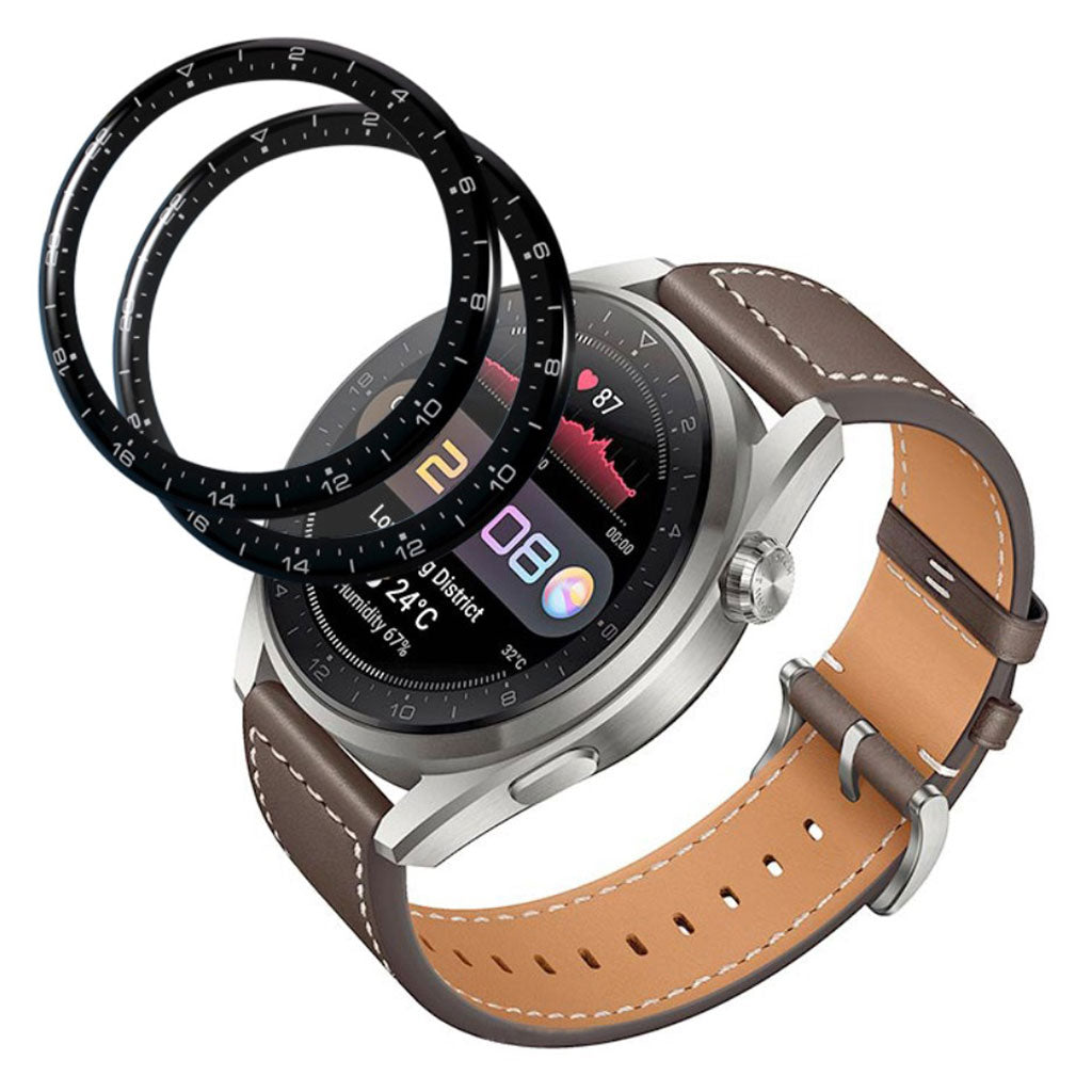 2stk Huawei Watch 3 Pro Plastik Skรฆrmbeskytter - Gennemsigtig#serie_281