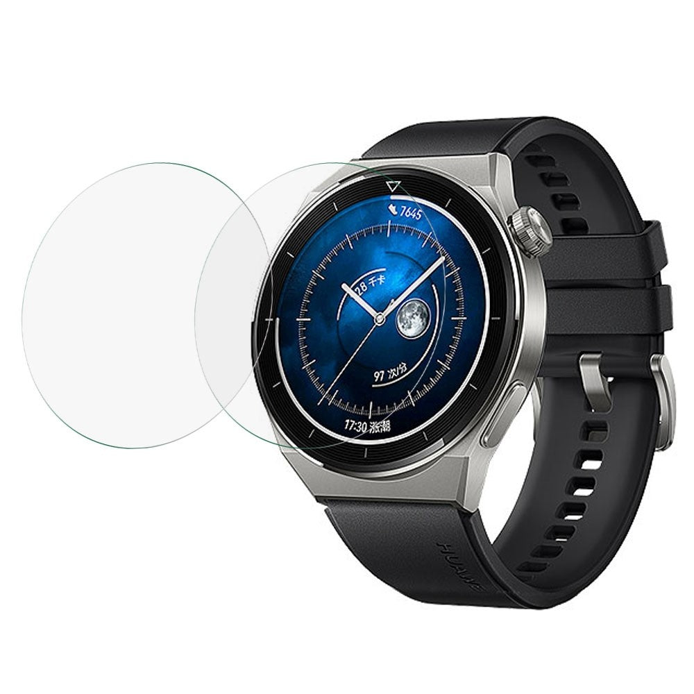 2stk Huawei Watch GT 3 Pro 46mm Hรฆrdet Glas Skรฆrmbeskytter - Gennemsigtig#serie_369