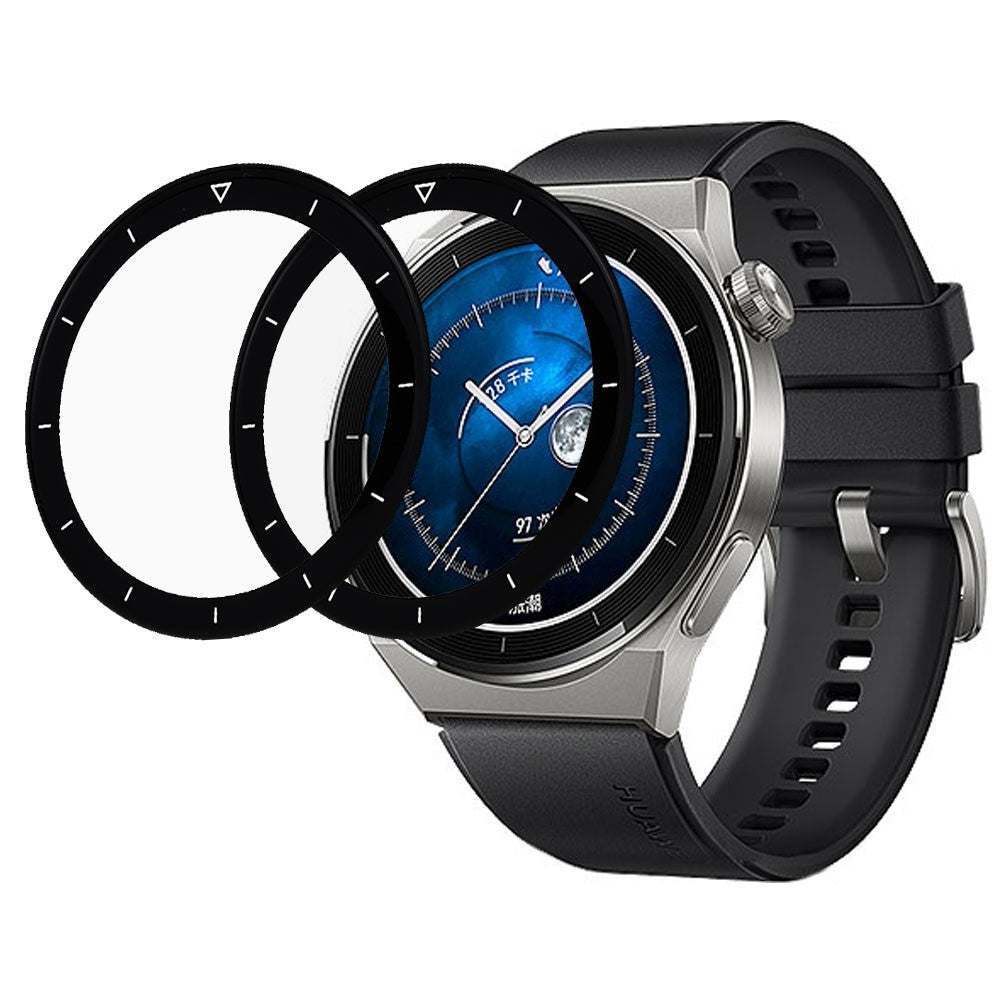 2stk Huawei Watch GT 3 Pro 46mm Hรฆrdet Glas Skรฆrmbeskytter - Gennemsigtig#serie_370