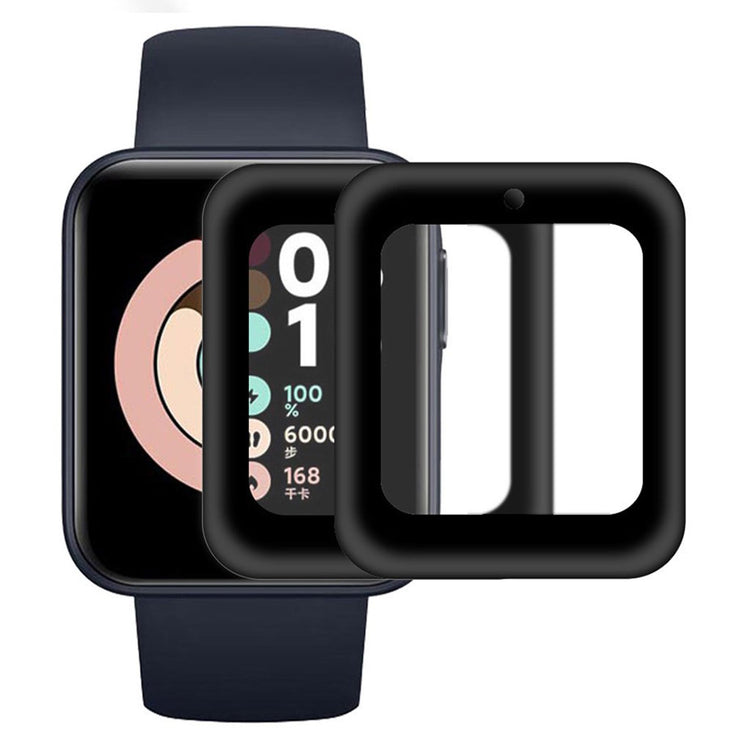 2stk Xiaomi Redmi Watch Plastik Skærmbeskytter - Sort#serie_105