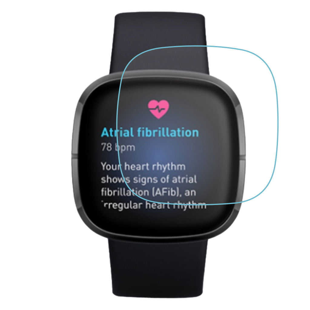 Fitbit Versa 3 Silikone Skรฆrmbeskytter - Gennemsigtig#serie_635