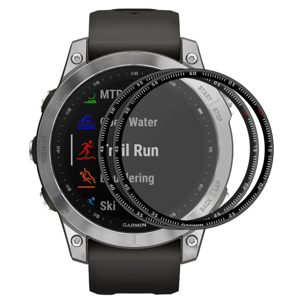 2stk Garmin Fenix 7S Plastik  3D Kurvet Skรฆrmbeskytter - Gennemsigtig#serie_193