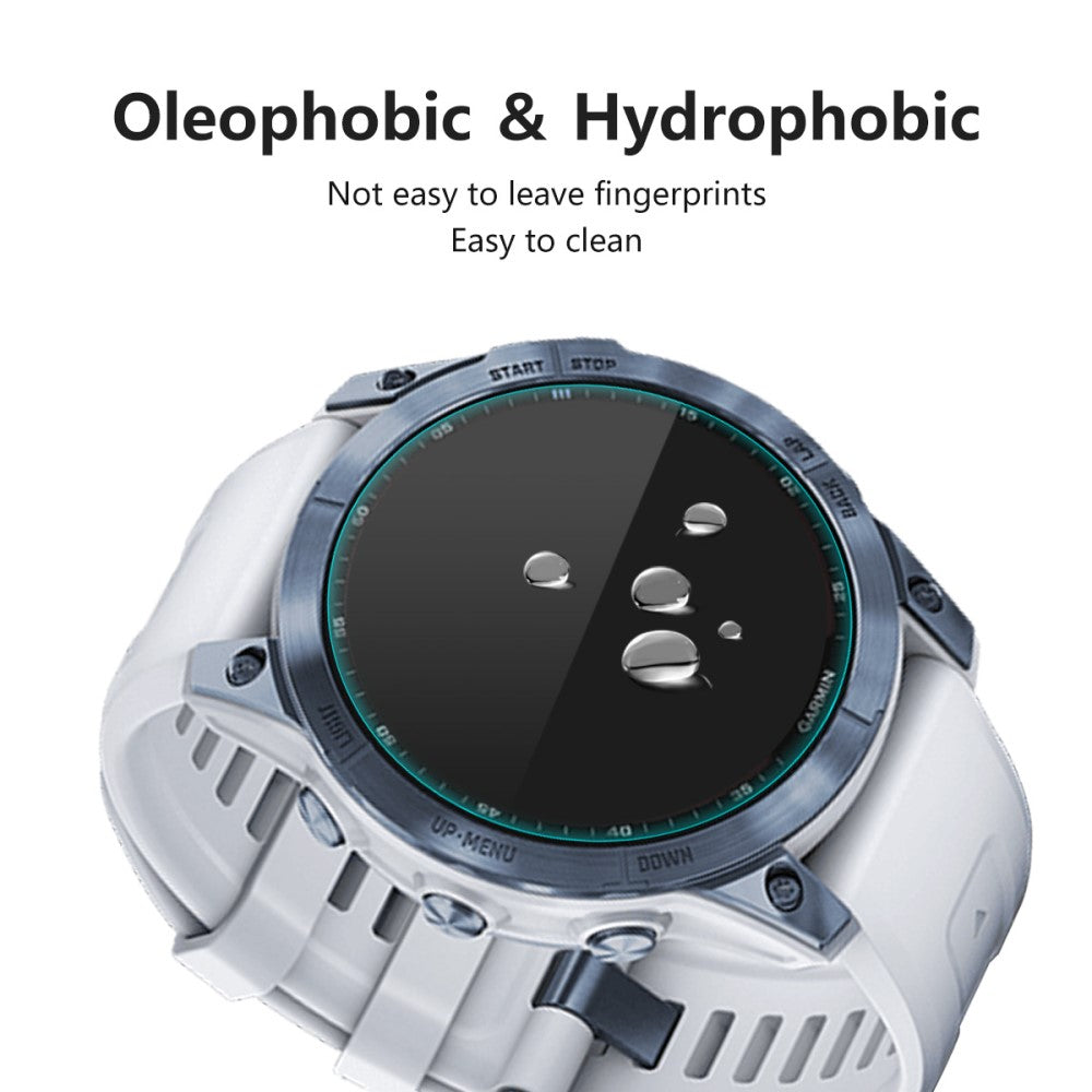 2stk Garmin Fenix 7X Hærdet Glas  9H Skærmbeskytter - Gennemsigtig#serie_157