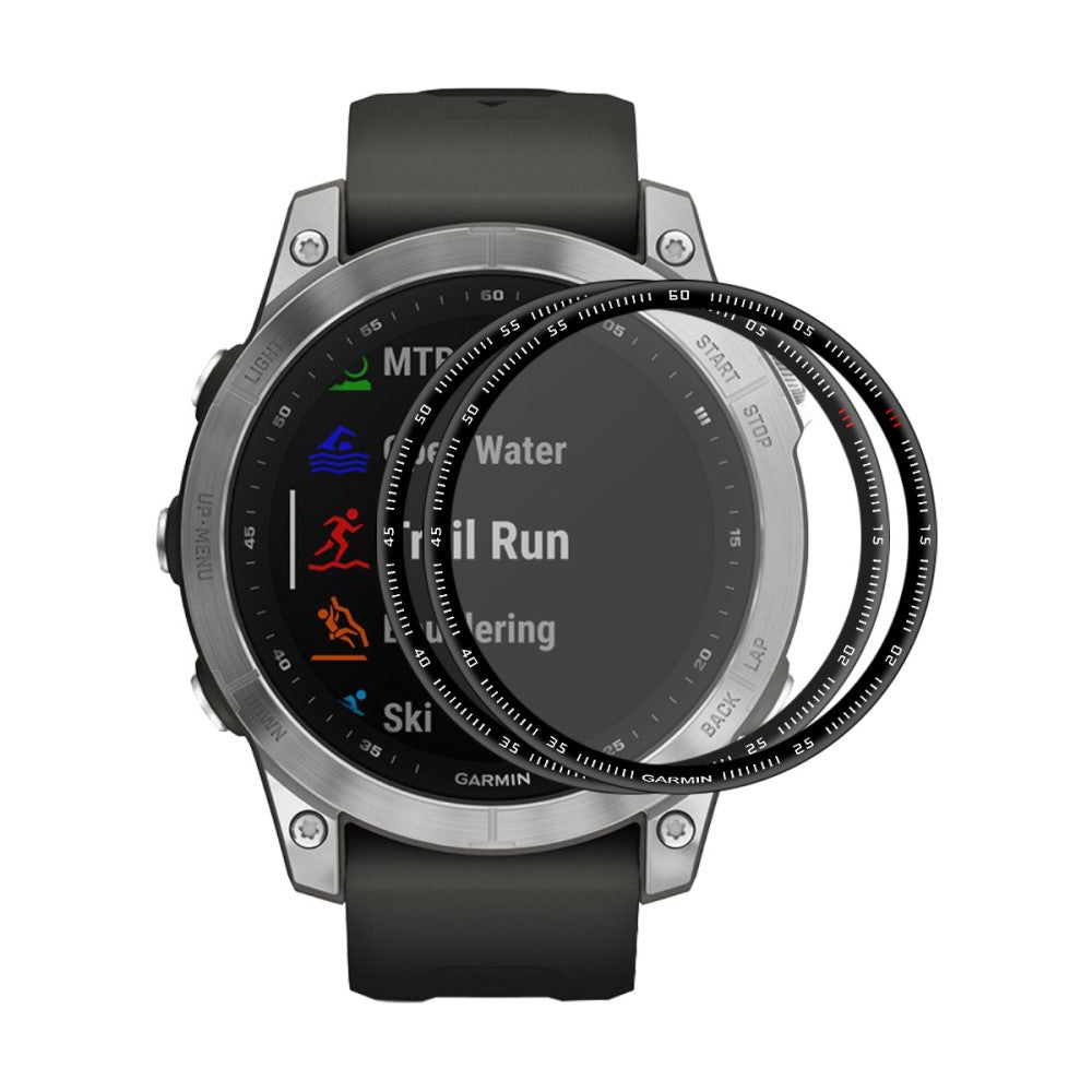 2stk Garmin Fenix 7X Plastik  3D Kurvet Skรฆrmbeskytter - Gennemsigtig#serie_191