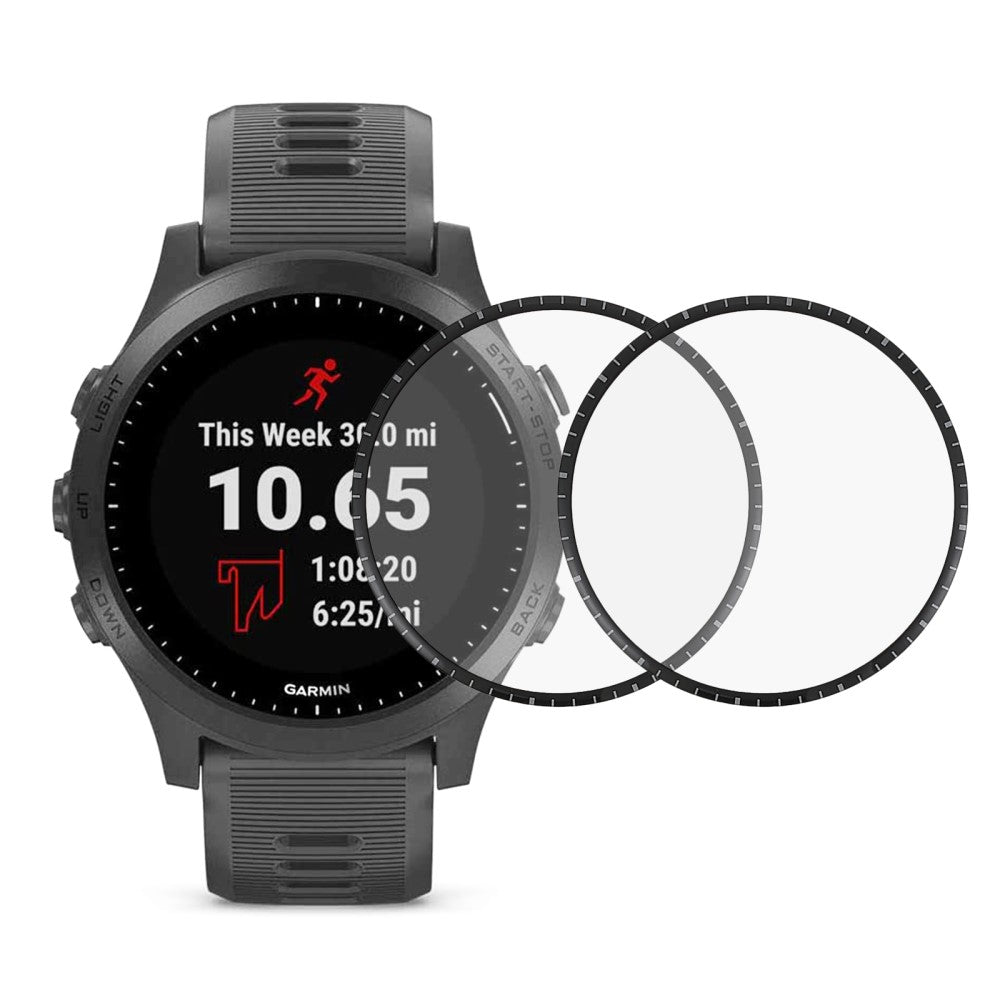 2stk Garmin Forerunner 945 Plastik  HD Skรฆrmbeskytter - Gennemsigtig#serie_189
