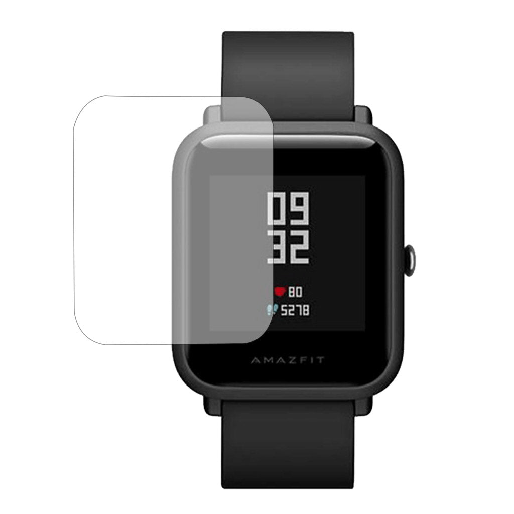 Amazfit Bip Plastik Skรฆrmbeskytter - Gennemsigtig#serie_1