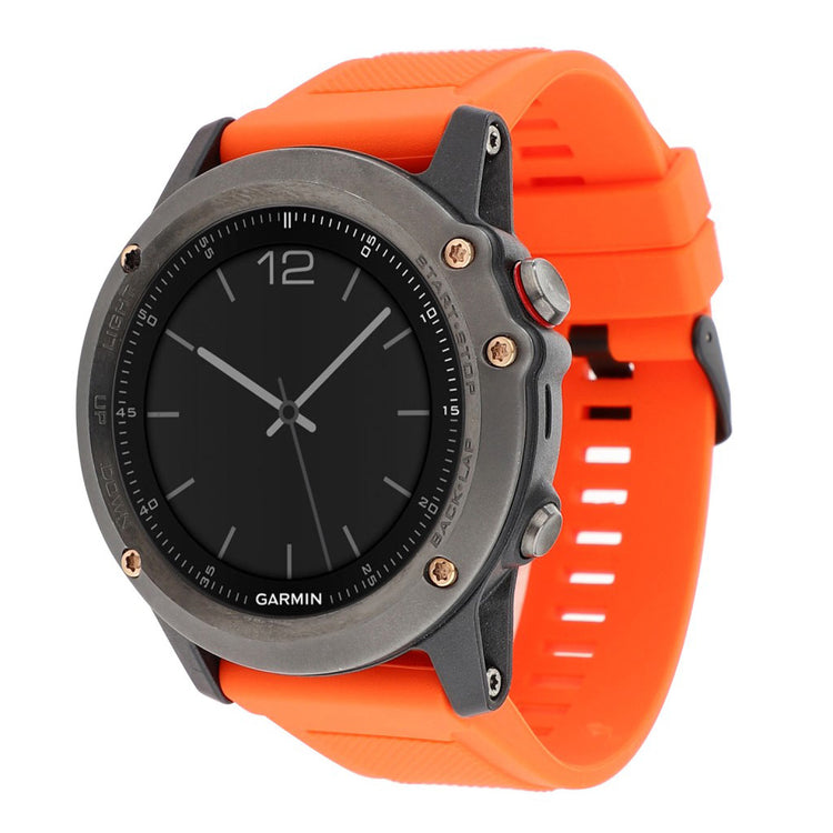 Garmin Fenix 3 / 3 HR / 5X silicone watch band - Orange#serie_3