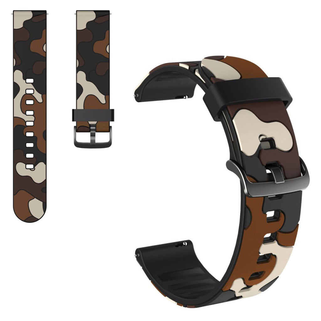 20mm Universal camouflage themed watch strap - Brown#serie_3