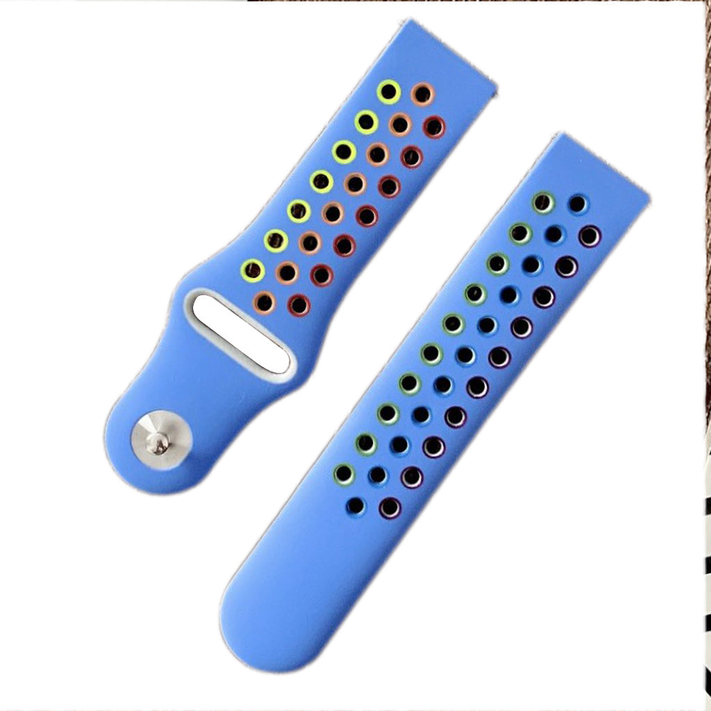 22mm coloful silicone watchband for Samsung and Amazfit - Dark Blue#serie_7