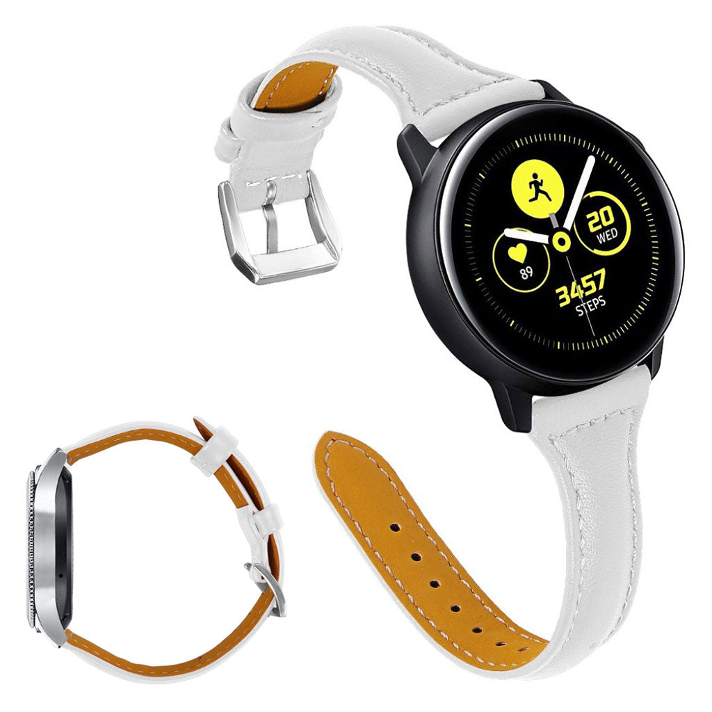 Universal genuine leather watch band - White#serie_2