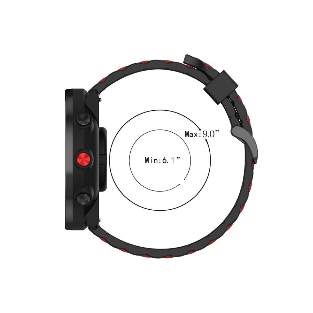 Glimrende Universal Silikone Rem - Sort#serie_1