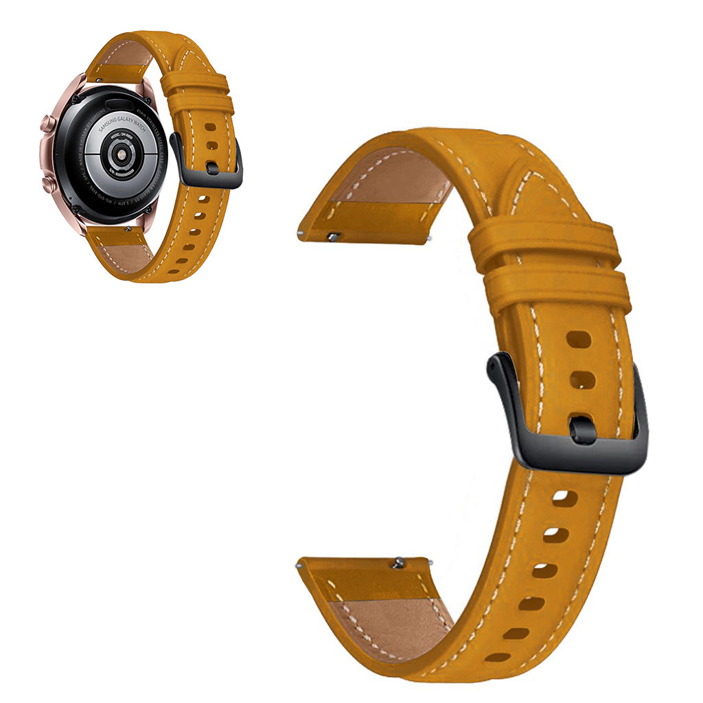 Universal cool genuine leather watch band - Yellow#serie_3