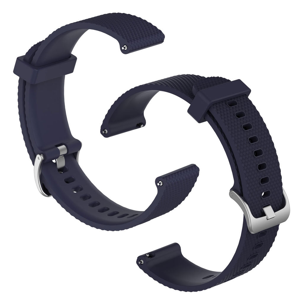 Universal textured silicone watch band - Navy Blue / Size: L#serie_3