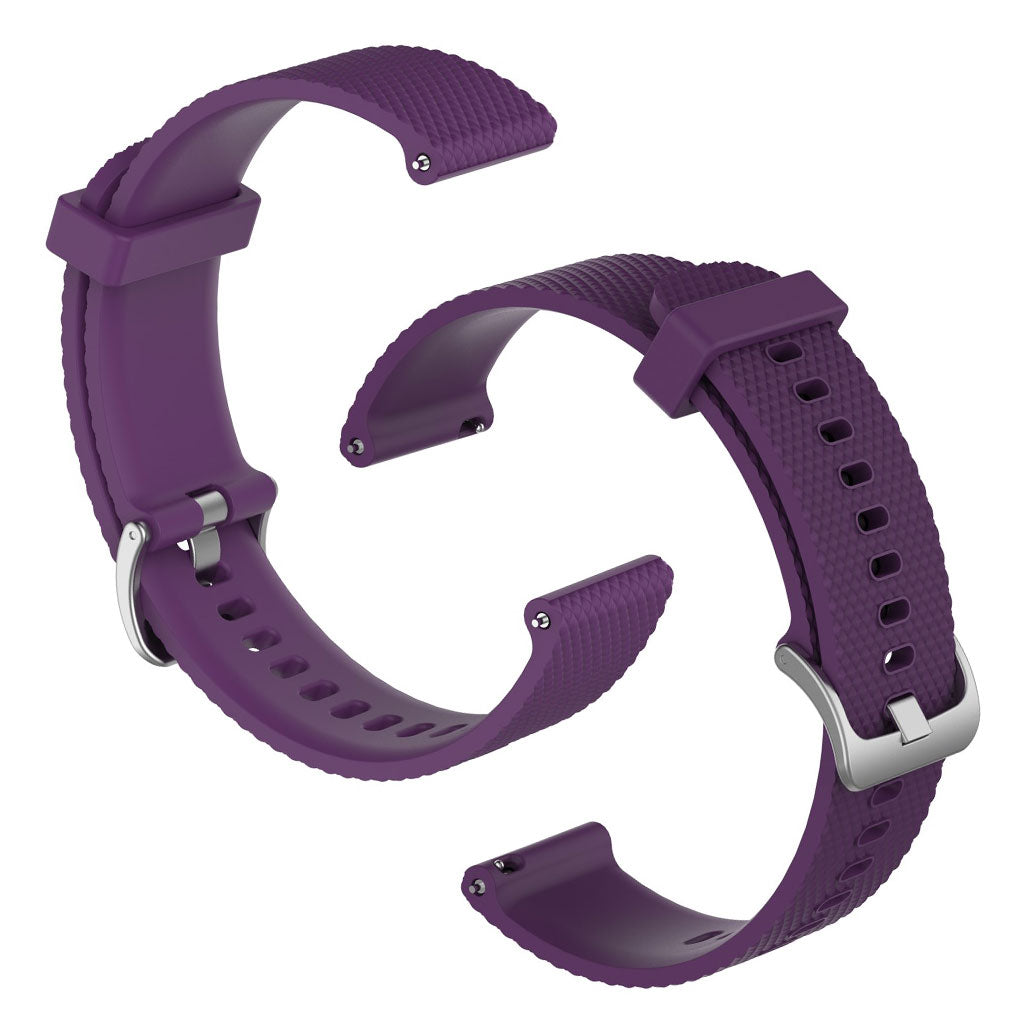 Universal textured silicone watch band - Purple / Size: L#serie_9