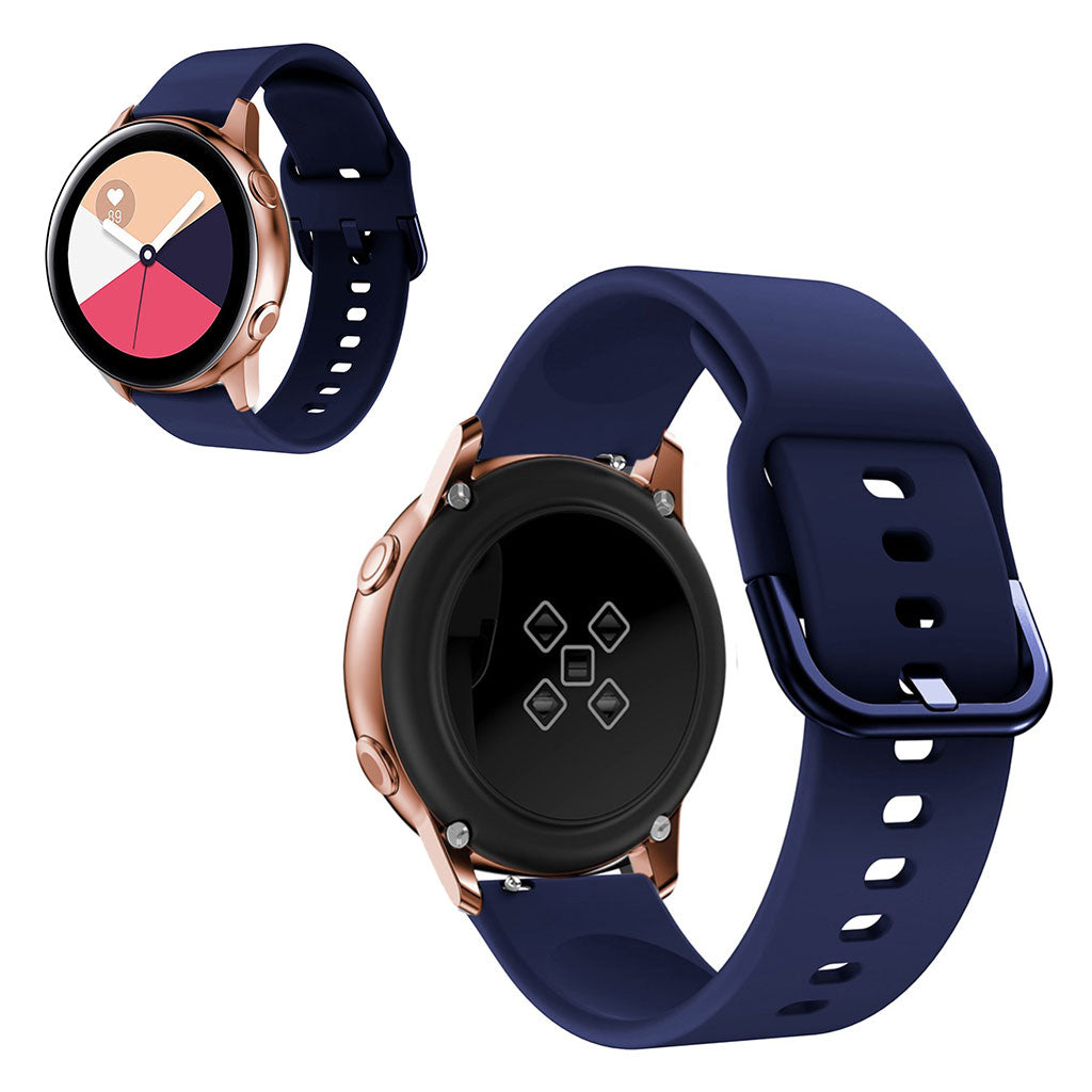 20mm Universal silicone watch band - Midnight Blue#serie_10