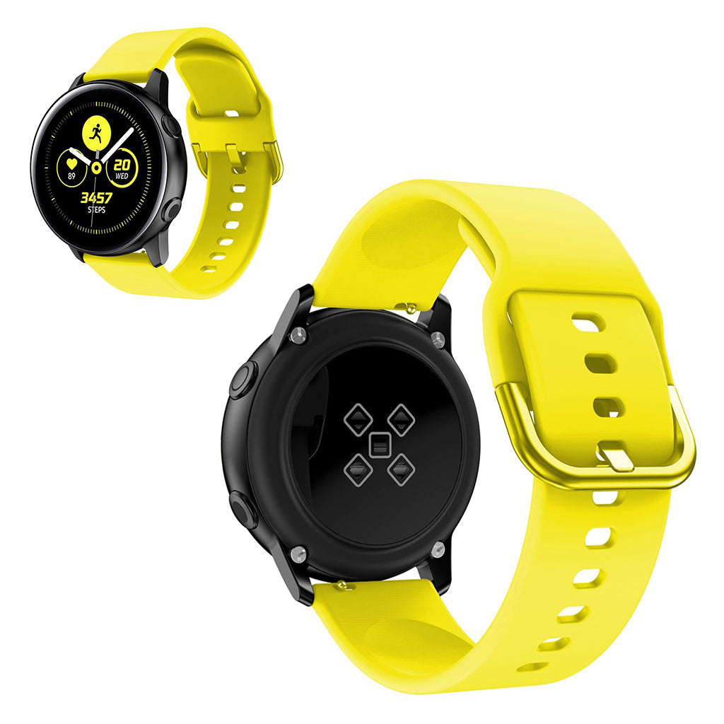 20mm Universal silicone watch band - Yellow#serie_5