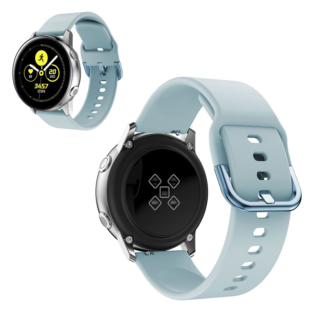 20mm Universal silicone watch band - Baby Blue#serie_8