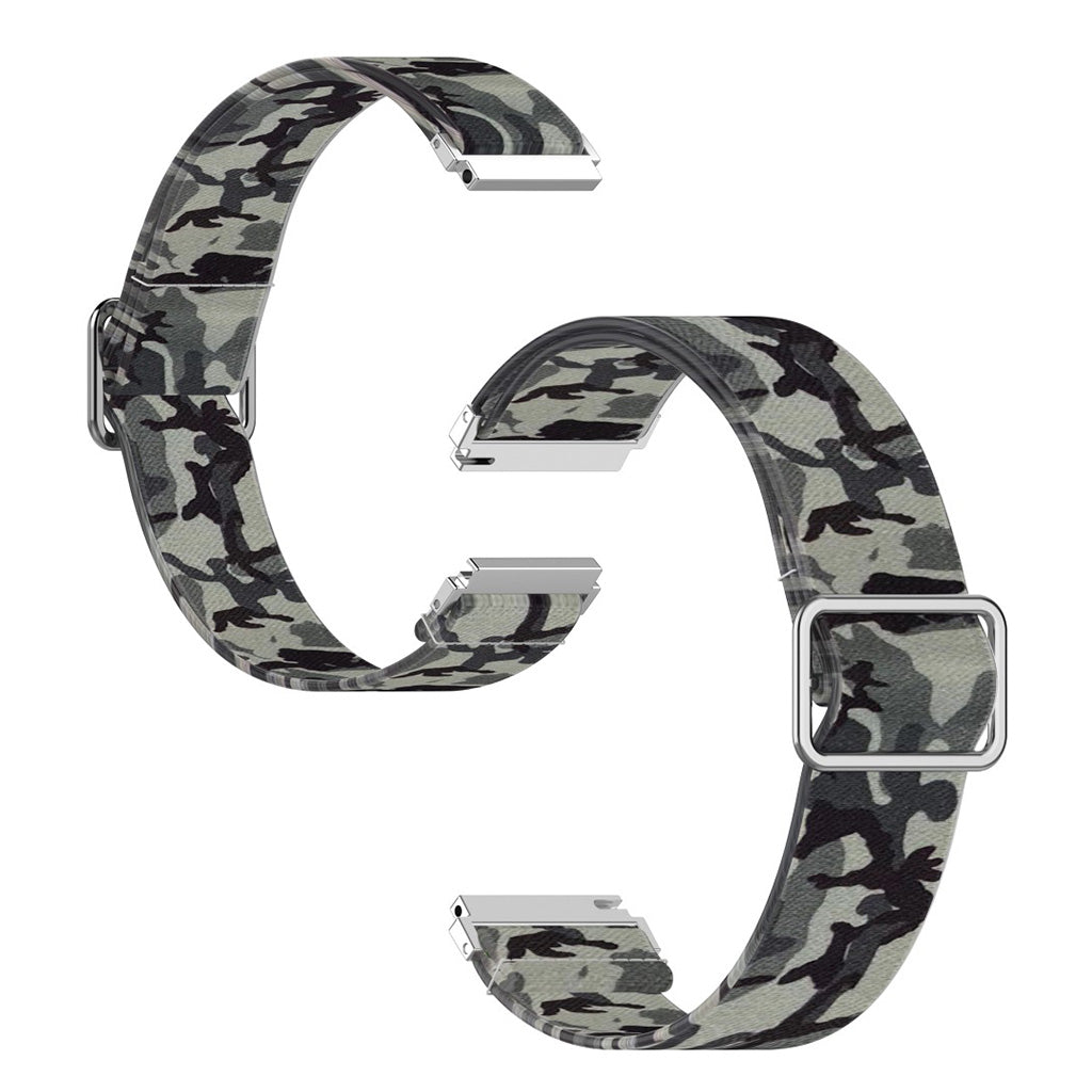 22mm Universal cool pattern watch band - Camouflage Grey#serie_8