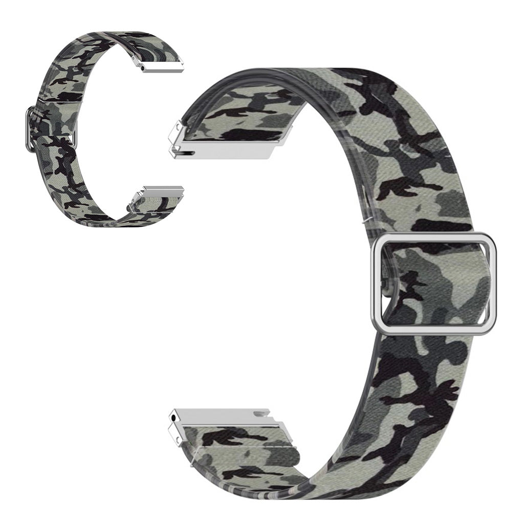 20mm Universal pattern printing nylon watch band - Camouflage Grey#serie_8