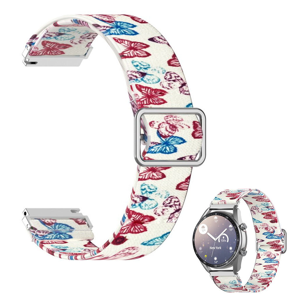 22mm Universal pattern printing nylon watch band - Butterfly#serie_5