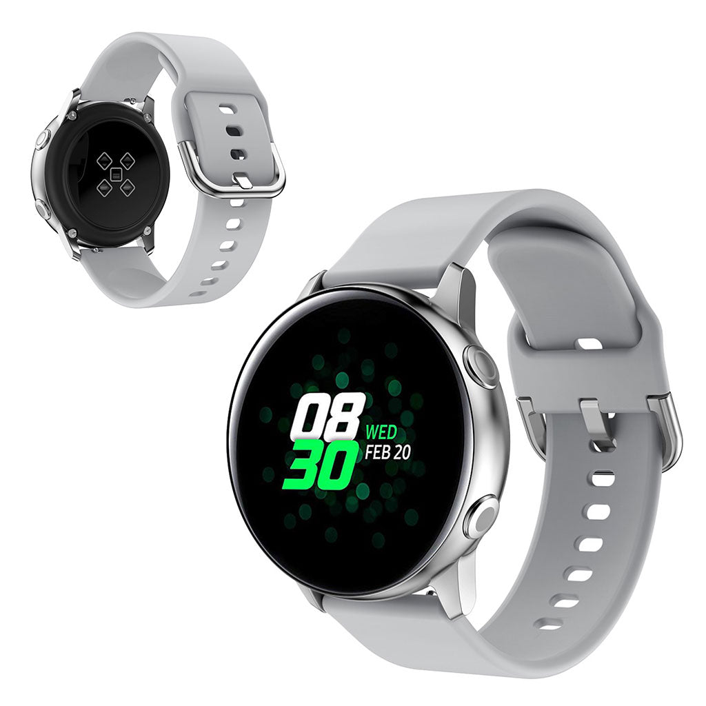 22mm Universal simple silicone watch band - Grey#serie_3