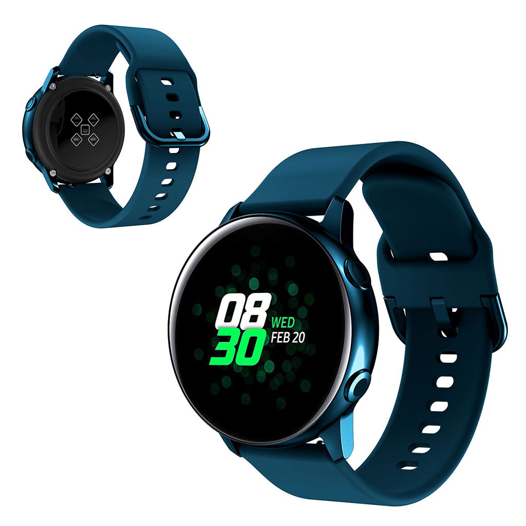 22mm Universal simple silicone watch band - Dark Green#serie_9