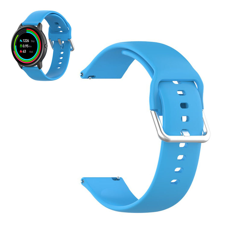 22mm Universal silicone sports watch band - Sky Blue / Size: S#serie_11