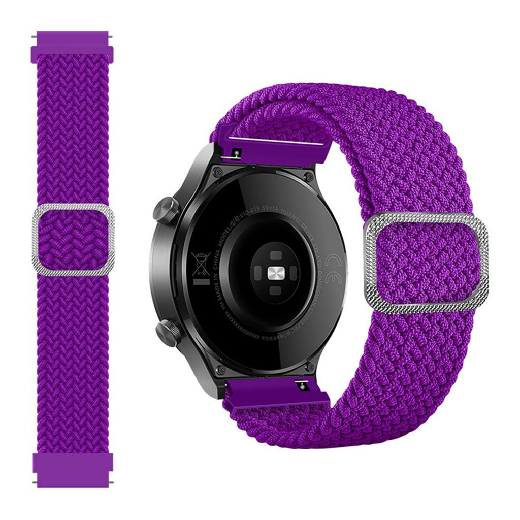 22m Universal braid pattern watch strap - Purple#serie_13