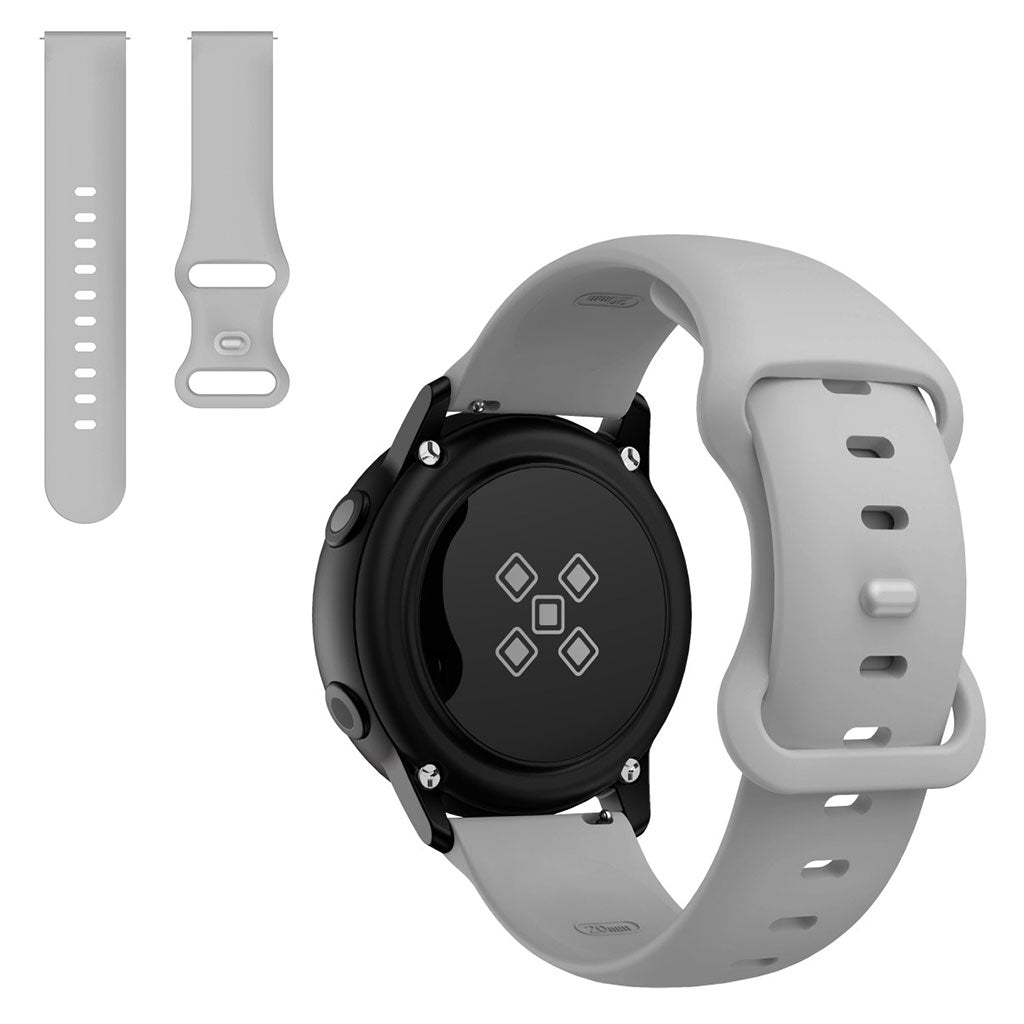 22mm Universal simple silicone watch strap - Grey#serie_3