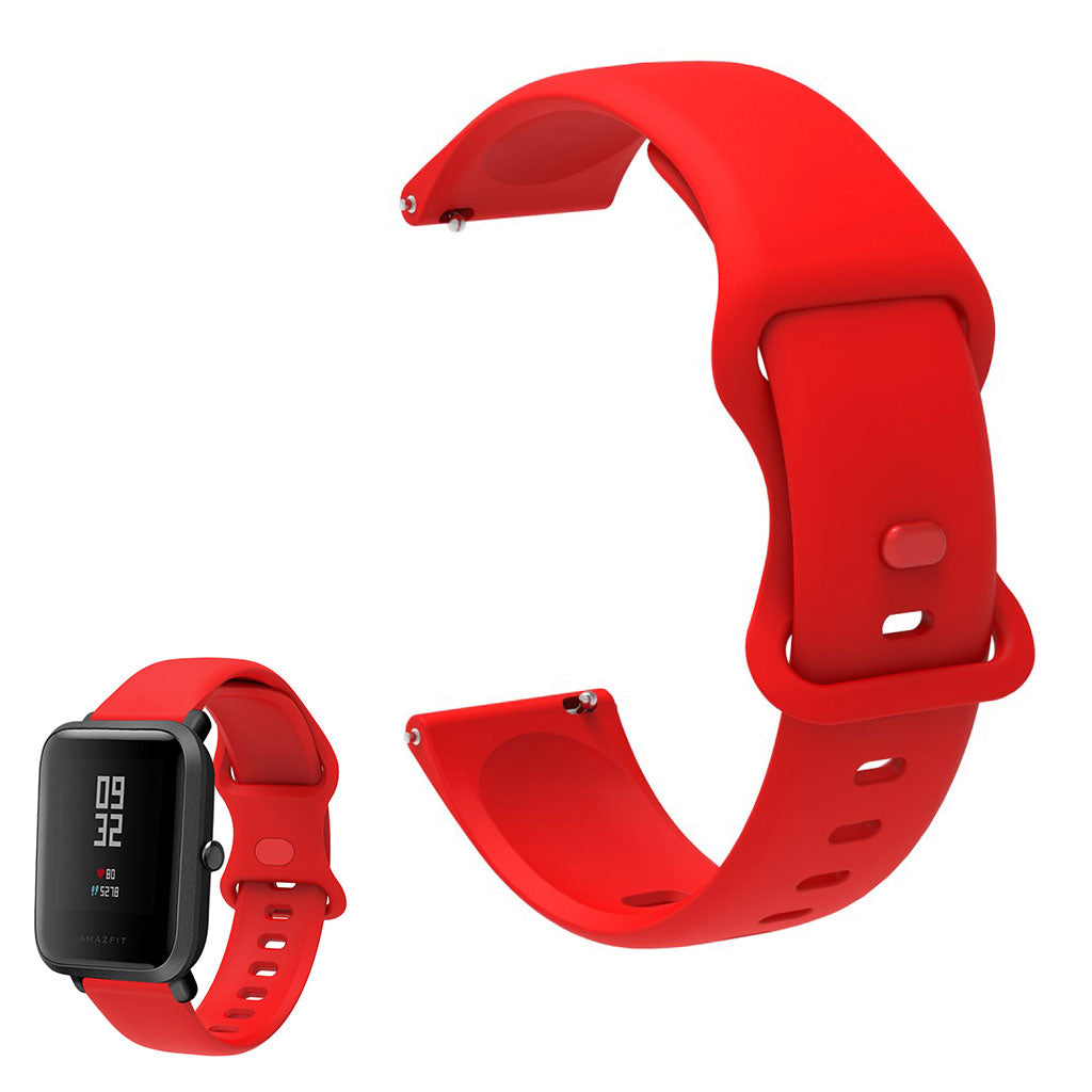 Universal simple silicone watch strap - Red#serie_4