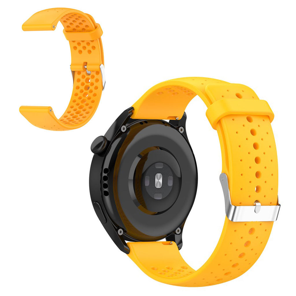 22mm Universal silicone adjustable watch strap - Yellow#serie_5