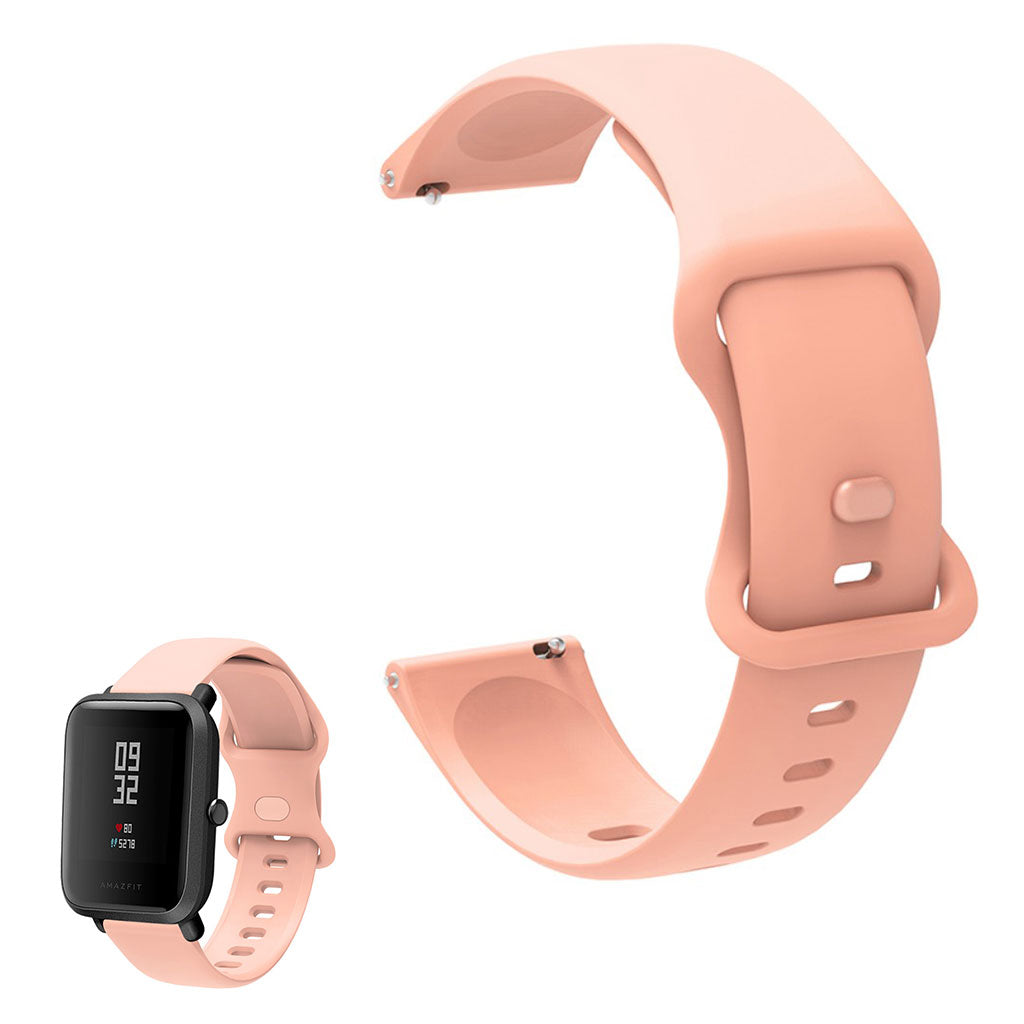20mm Universal comfortable silicone watch strap - Pink#serie_9