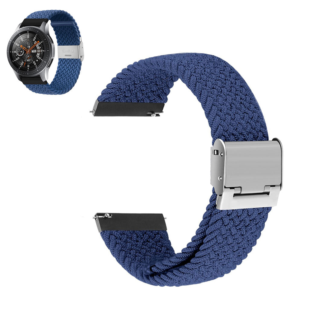 20mm Universal elastic nylon watch strap - Dark Blue#serie_16