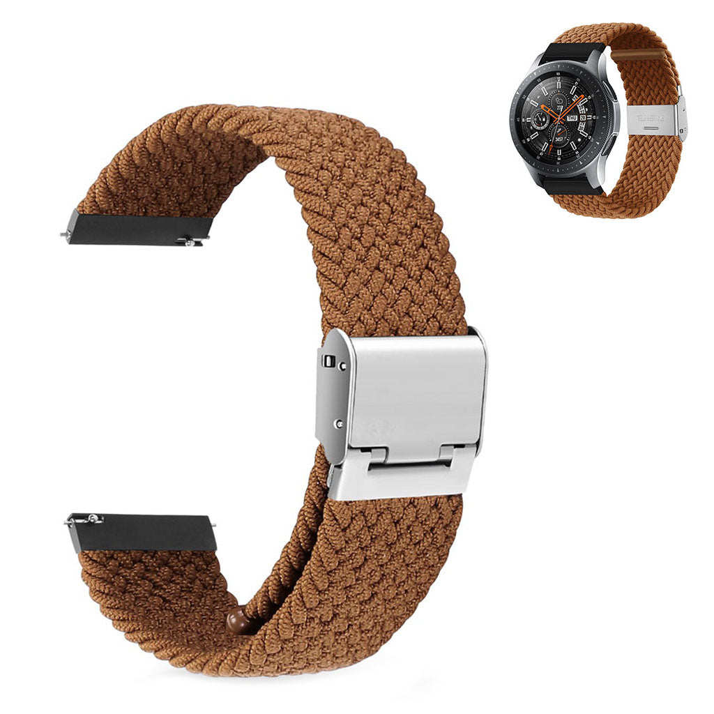 22mm Universal elastic nylon watch strap - Brown#serie_23