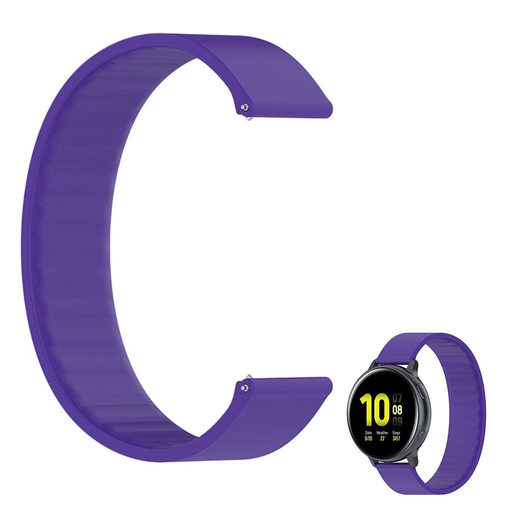 20mm Universal elastic replacement silicone watch strap - Purple / Size: 170mm#serie_7
