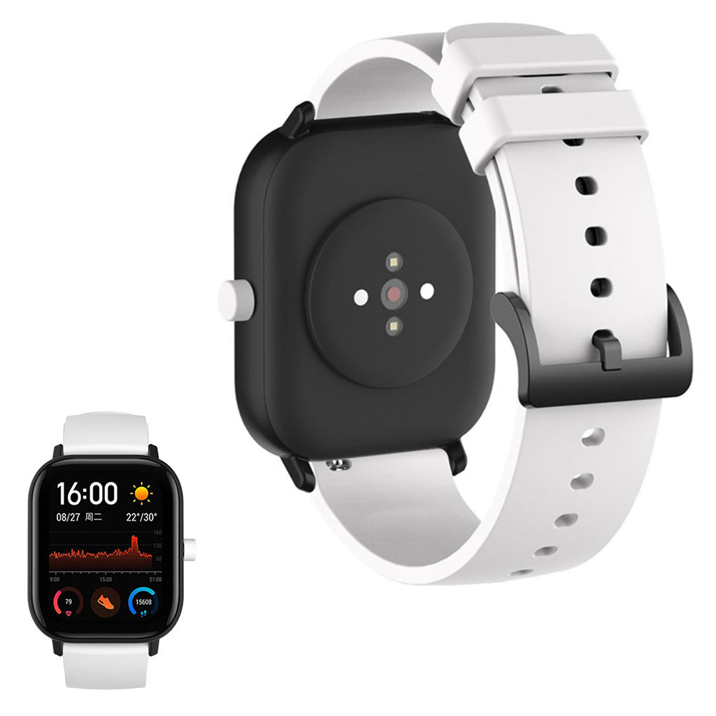 20mm Universal replacement silicone watch strap - White#serie_1