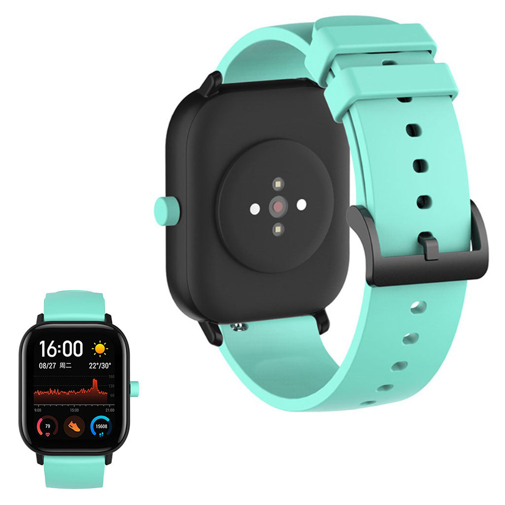 20mm Universal replacement silicone watch strap - Light Green#serie_9