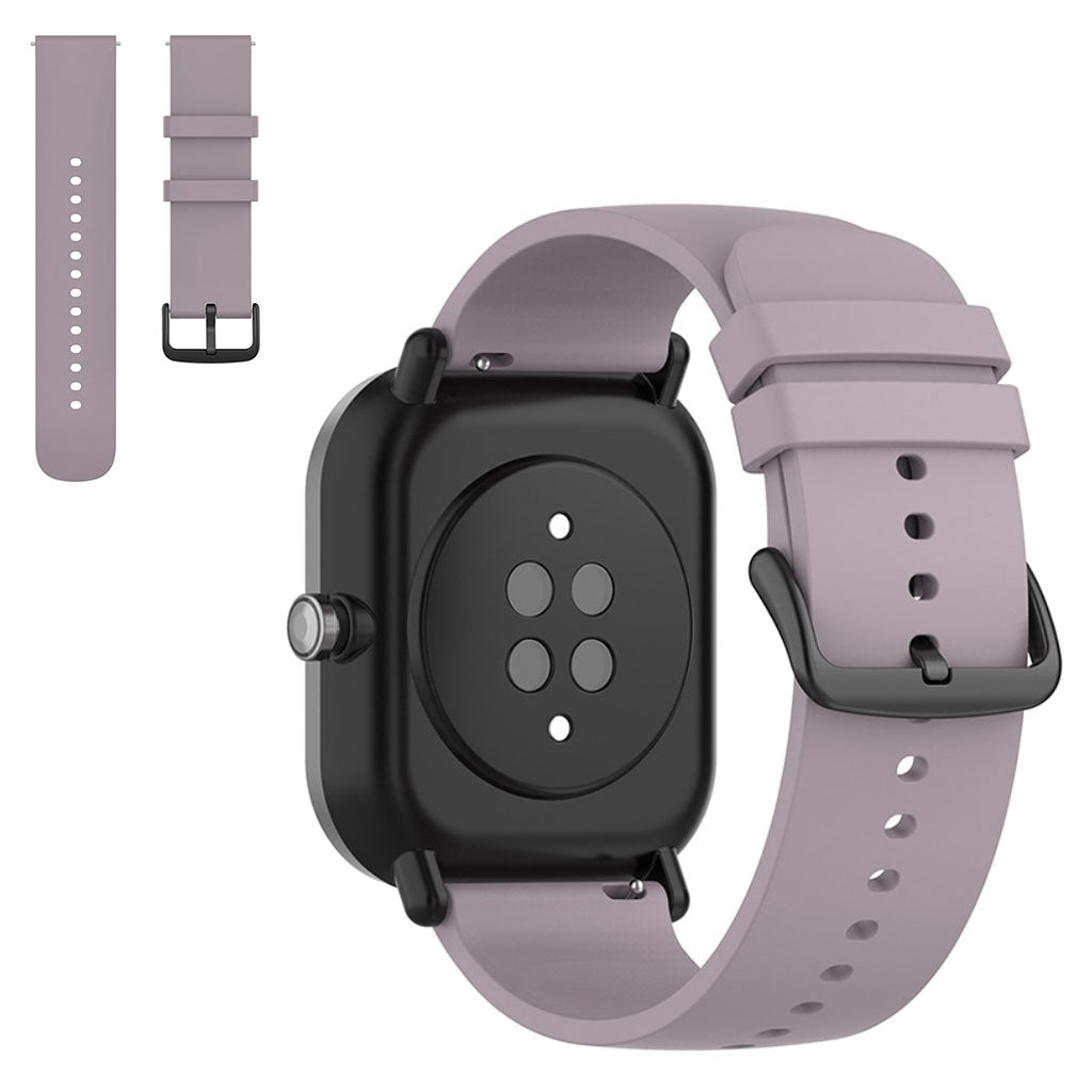 20mm Universal silicone replacement watch strap - Light Purple#serie_8