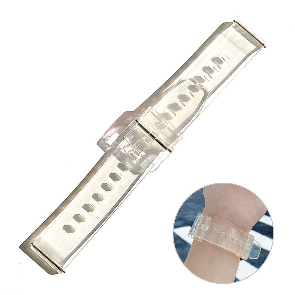 20mm Universal lovely transparent style watch strap - Yellow#serie_2