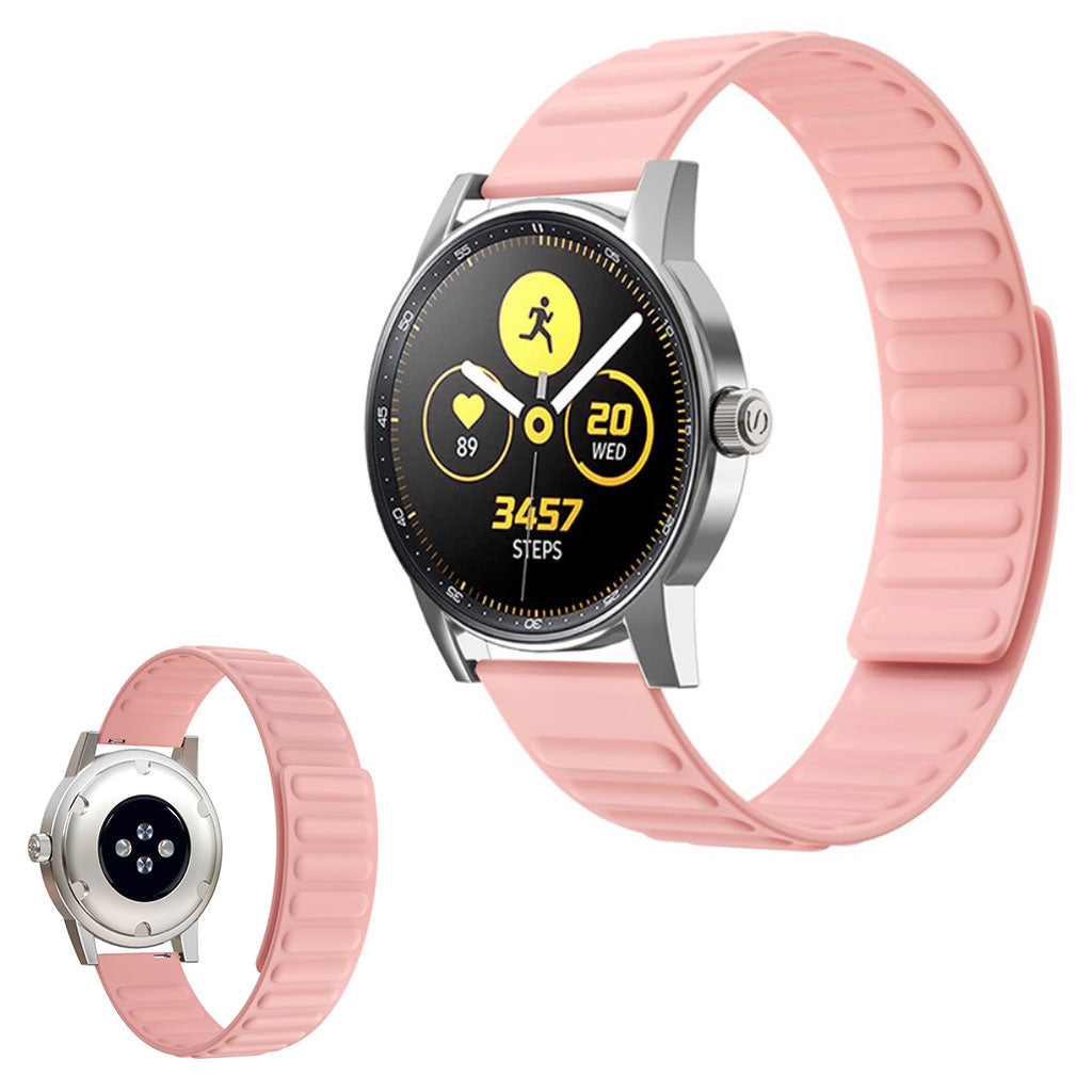 22mm Universal flexible silicone watch strap - Pink#serie_12