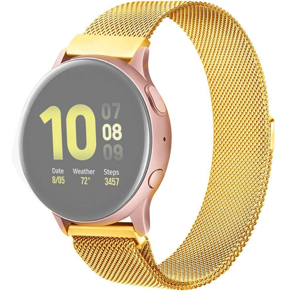 22mm Universal JLT milanese stainless steel watch strap - Gold#serie_4