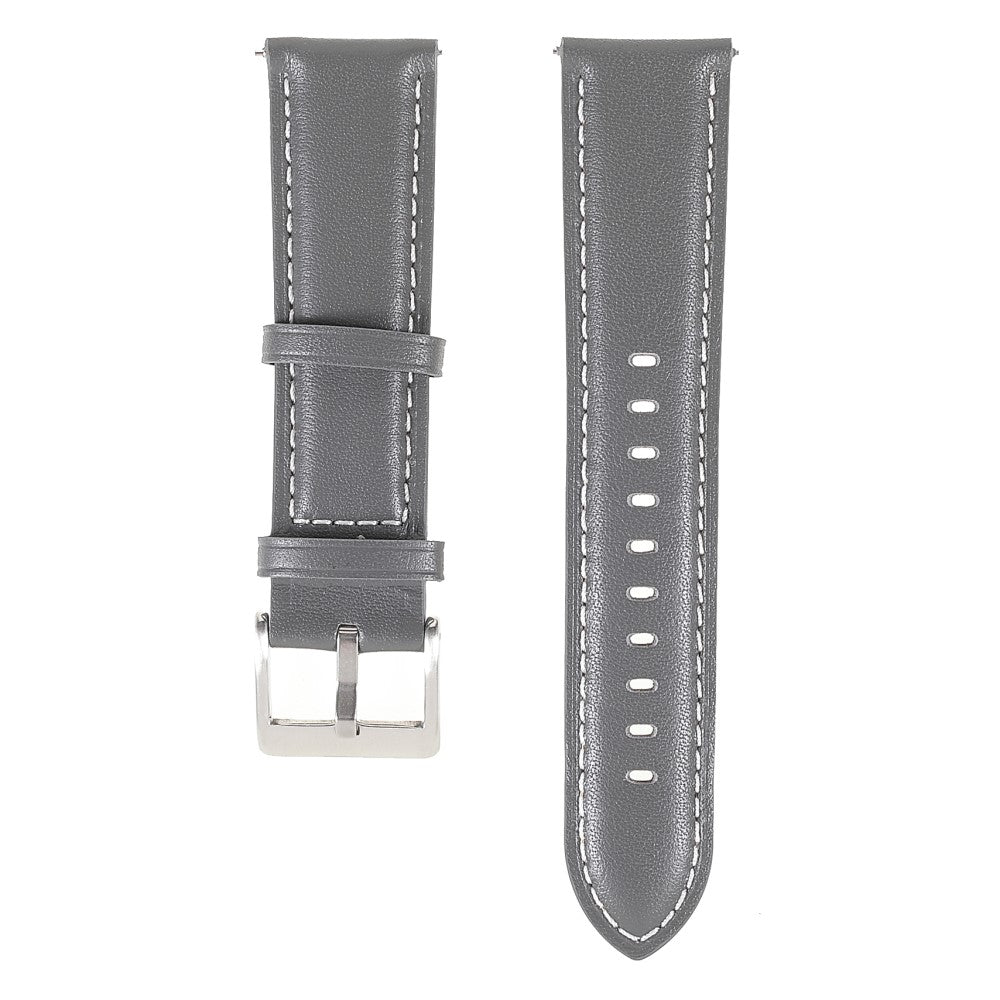 22m Universal quick release genuine leather watch strap - Grey#serie_3