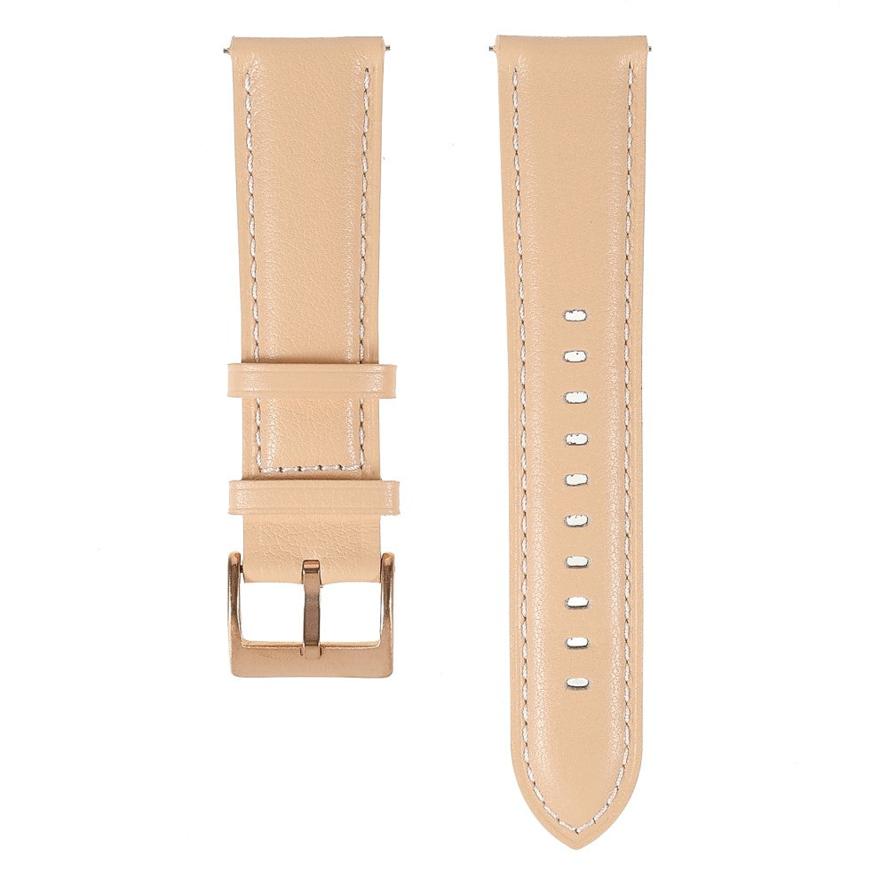 22m Universal quick release genuine leather watch strap - Khaki#serie_8